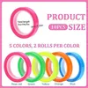 10 Rollen Fluoreszierende Klebezettel Highlight Strips Produktbild-Vorschau 4