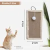 Katzen Kratzbrett für die Wand I Austauschbare Sisal Produktbild-Vorschau 2