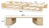 Lermowood Palettenbett 90 x 200 cm Natur Holzbett Produktbild-Vorschau 5