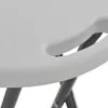 vidaXL Sgabelli da bar pieghevoli 2 pz. HDPE e acciaio Anteprima dell’immagine prodotto 6