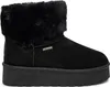 A studio shot of a single black boot. Náhled obrázku produktu