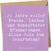Mr. & Mrs. Panda Grußkarte Spruch 21. Geburtstag Freude - Produktbild-Vorschau 1