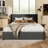 A bedroom scene with a bed as the main focus. Produktbild-Vorschau
