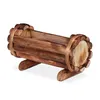 Relaxdays Pflanzengefäß Holz, 2 Stück, Pflanzschubkarre & Produktbild-Vorschau 12