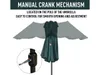 A diagram showing the manual crank mechanism of an umbrella. Náhled obrázku produktu