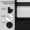 Knihovna se 3 zásuvkami a policemi na knihy moderní design Náhled obrázku produktu 2