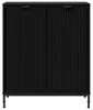 vidaXL Credenza nera 69,5 x 33 x 82 cm Materiale a base di Anteprima dell’immagine prodotto 6