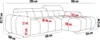 Ecksofa OMBO 285x168x77/97 cm, Linke Seite Mit Produktbild-Vorschau 7