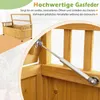 COSTWAY Tuinopslag 155 liter, hout, tuinbank voor buiten Productafbeelding-voorbeeld 6