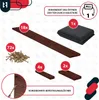 KOTARBAU® Drewniana głęboka skrzynka na kwiaty 200x100x27cm Podgląd zdjęcia produktu 5