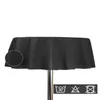 Gartentischdecke 160 cm rund schwarz outdoor wasserfest Produktbild-Vorschau 3