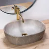Rea Aufsatzwaschbecken Lara- Nablatowa Oval Beige Produktbild-Vorschau 2