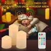 LED-Kerze LED Kerzen-Set 3-teilig mit Timer für Drinnen und Produktbild-Vorschau 5