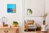Coloray Uhr auf Leinwand 30x30 cm Wand Uhr Dekoration Produktbild-Vorschau 3
