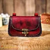 Gürteltasche aus Leder mit Flechtrand "Aelindra" - Rotbraun Produktbild-Vorschau 8