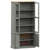 vidaXL Vitrína VIGO Grey 85x35x170 cm borovicový masiv Náhled obrázku produktu 5