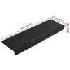 Maty na schody samoprzylepne 5 szt. 65x21x4 cm ciemnoszare, Podgląd zdjęcia produktu 8