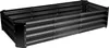 A black rectangular raised garden bed shown from a diagonal angle against a white background. Produktbild-Vorschau