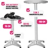 tectake® Aluminium Stehtisch Frederic rund mit Produktbild-Vorschau 8
