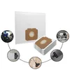 A collage of vacuum cleaner bags and their uses in different environments. Produktbild-Vorschau