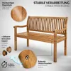 tillvex® ławka ogrodowa drewno ciemny brąz 150 cm / 3 - 4 Podgląd zdjęcia produktu 3