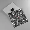 Wanduhr - Quadrat - Glasuhr - Graffiti modern - 30x30cm - Produktbild-Vorschau 2