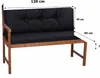 Bankkissen  120  x 50 x 40 Schwarz | Bankkissen outdoor | Produktbild-Vorschau 2