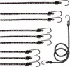 com-four® 10-teiliges Set Gummispanner mit reflektierenden Produktbild-Vorschau 1