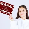 Betreten verboten Metallschild XL in 21x28 cm in rot mit Produktbild-Vorschau 3