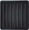 A top-down view of a black plastic grill cleaning tub with raised ridges. Produktbild-Vorschau