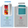 Puluomis Mini Kühlschrank 8L  mit LED Spiegel tragbar für Produktbild-Vorschau 6