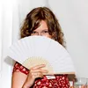12 STK. Handfächer Weiß Rosa Bunte Fächer Papierfächer Produktbild-Vorschau 6