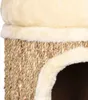 vidaXL Katzenhaus mit m Katzenbett 33 cm Seegras Produktbild-Vorschau 4