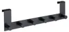 Appendiabiti da porta WENKO Celano in metallo nero 39 x 11 Anteprima dell’immagine prodotto 1