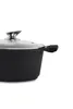 Klassisches Topfset, Schwarze Töpfe, Kasserolle, Pfanne, Produktbild-Vorschau 3