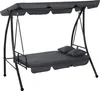 Outsunny Balancelle de Jardin Convertible 3 Places Grand Voir les images du produit 9