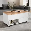 Mesa de centro Merax, ajustable en altura, con 4 cajones, Vista previa de la imagen del producto 5