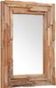 dekoratívne zrkadlo vidaXL Teak 90 x 60 cm obdĺžnikové Náhľad obrázku produktu 5