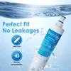 A water filter is shown submerged in water, with text highlighting its features. Anteprima dell’immagine prodotto