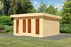 Gartenhaus Holz 38mm Blockbohlenhaus Gerätehaus North Produktbild-Vorschau 2