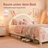 Lit bébé INONEFT, lit matelassé 140x200 cm avec LED, lit Voir les images du produit 9