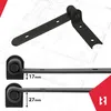 KOTARBAU® 2er Set Ladenband schwarz 200 mm Kreuzgehänge Produktbild-Vorschau 7
