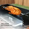 Holzkohlegrill 2-in-1 mit Drehspieß & Grillrost, Produktbild-Vorschau 6