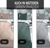 A collage showing three different color options of a bedding set, each displayed on a bed in a bedroom setting. Produktbild-Vorschau