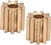 Two brass gears are shown against a white background. Voir les images du produit