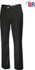 A pair of black women's trousers is displayed against a white background. Produktbild-Vorschau