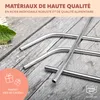 bremermann 8 pailles en acier inoxydable, 21,5 cm de long, Voir les images du produit 5