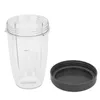 A clear plastic blender cup and a black lid are shown against a white background. Náhľad obrázku produktu