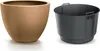 A brown planter and a gray insert are shown side-by-side against a white background. Anteprima dell’immagine prodotto
