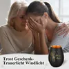 Trauerlicht Windlicht mit Gravur "Für immer in unserem Produktbild-Vorschau 6
